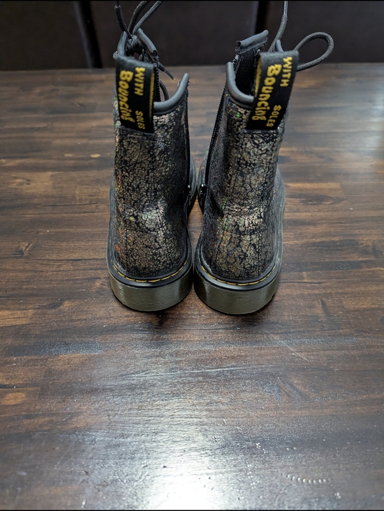 Dr. Martens 1460 Crinkle Metallic Lace Up Boots - Picture 5 of 7